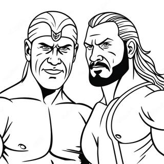 Ddainmik Wwe Ttyaag Ttiim Rngul Peejii రంగుల పేజీలు